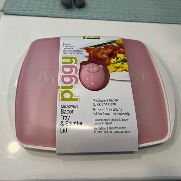 Joie Kitchen Piggy Microwave Bacon Tray Splatter Lid Poshmark